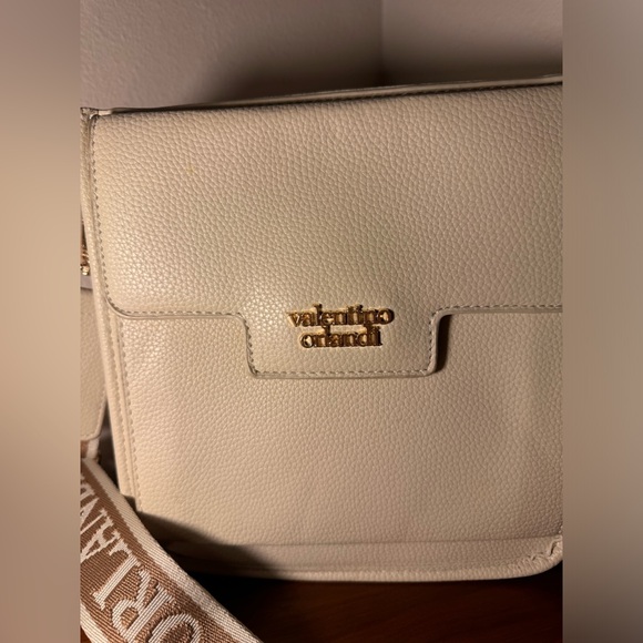 Valentino Orlandi Leather Crossbody Bag in Bone - Picture 3 of 15